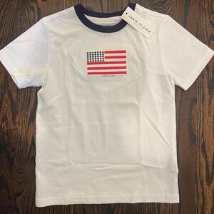Janie and Jack American flag tshirt size 6